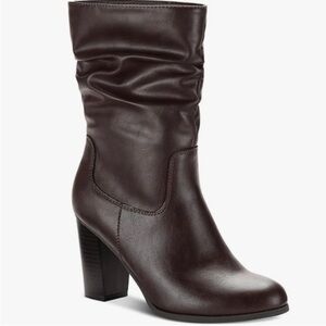 Style & Co. Dark Brown Heeled Boots Size 9.5